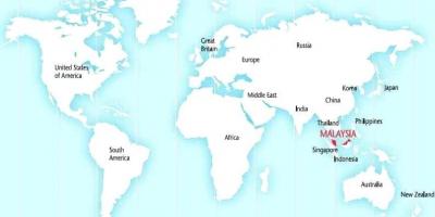 Bản đồ thế giới đang ở malaysia