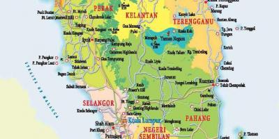 Bản đồ của tây malaysia