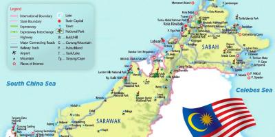 Bản đồ của đông malaysia