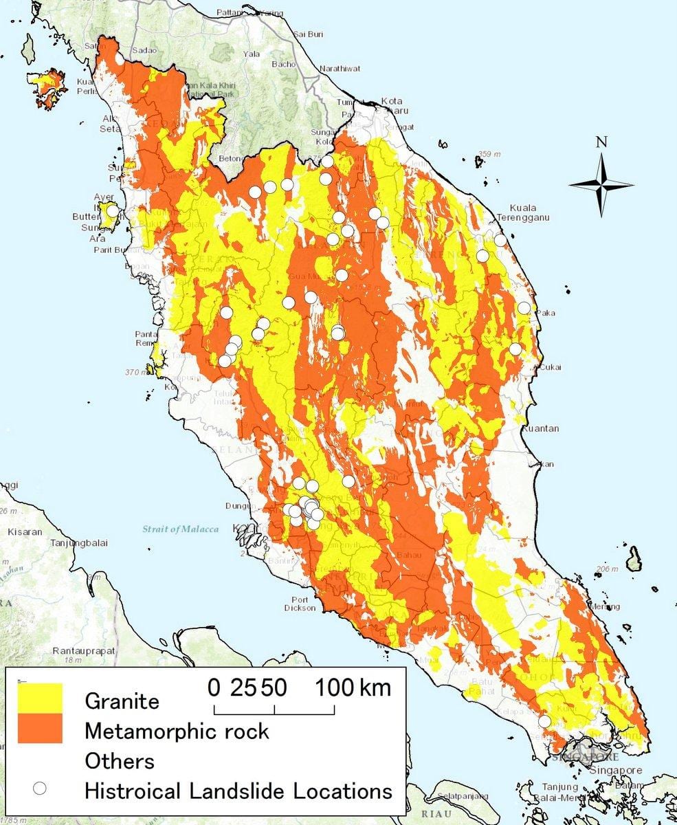 bản đồ địa chất của malaysia