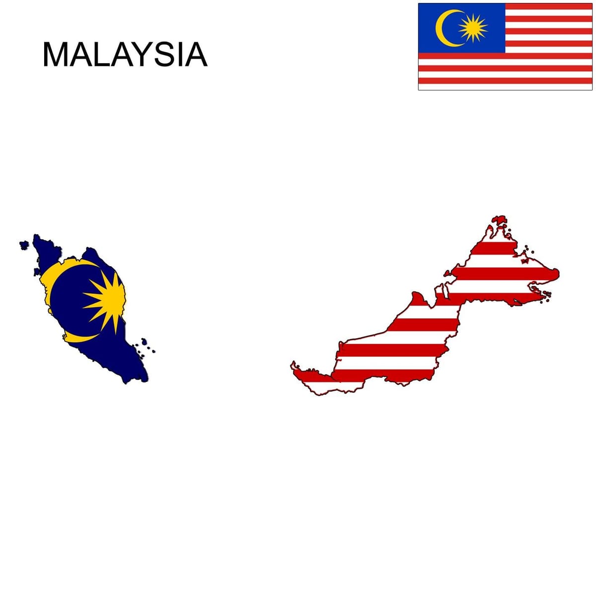 bản đồ của malaysia cờ