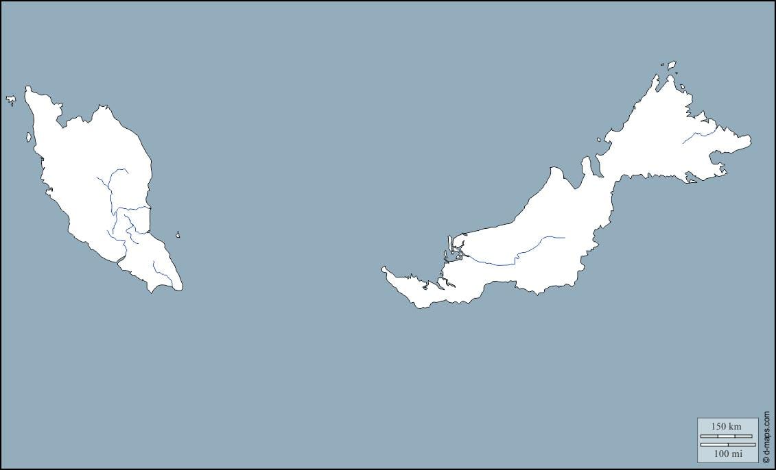 bản đồ của malaysia phác thảo bản đồ