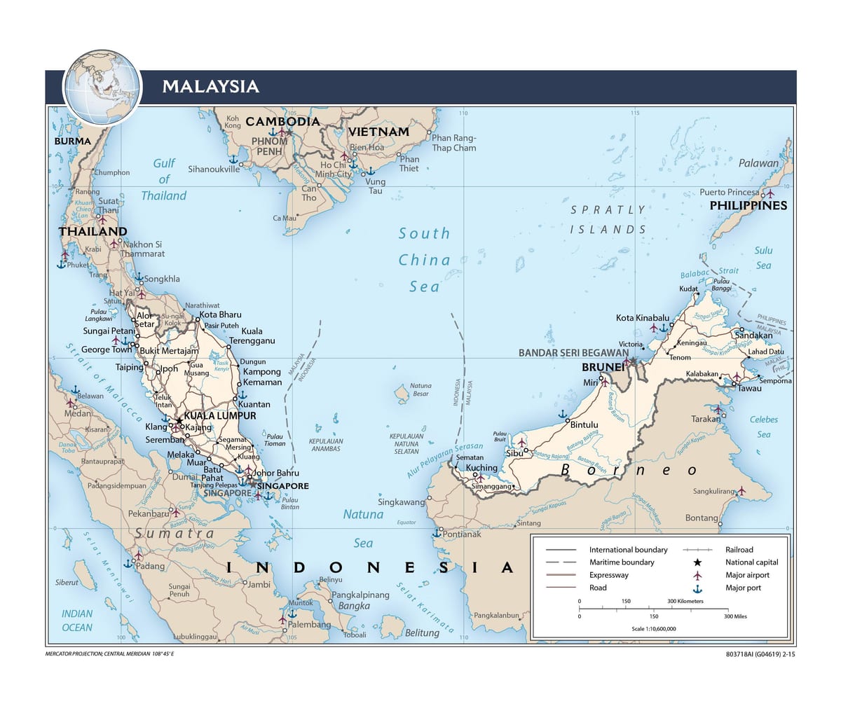 malaysia sân bay quốc tế bản đồ
