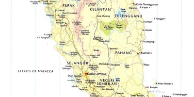 Malaysia đường hướng bản đồ