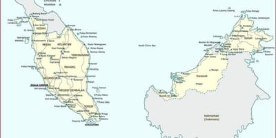 Chi tiết và bản đồ của malaysia