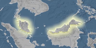 Bản đồ của malaysia độ cao 