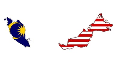 Bản đồ của malaysia cờ