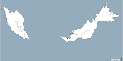 Bản đồ của malaysia phác thảo bản đồ