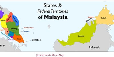 Bản đồ của malaysia, tỉnh