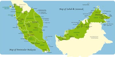 Malaysia đầy đủ bản đồ