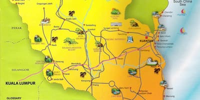Bản đồ của pahang nước malaysia