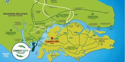 Bản đồ của rừng thành phố malaysia